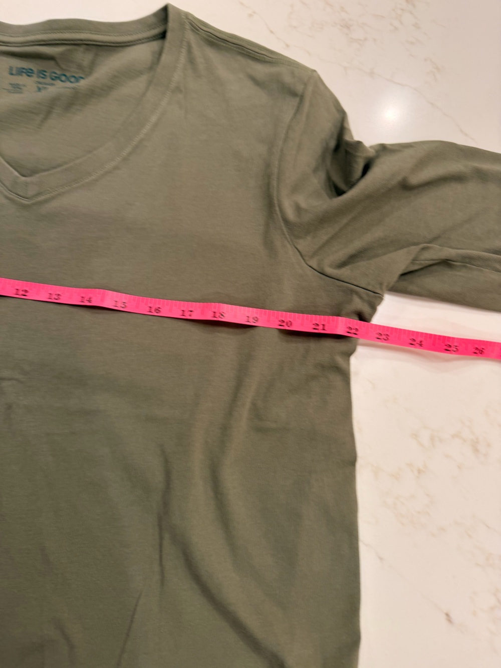 Life Is Good Long Sleeve Crusher Tee – Sage Green – Women’s XL - Picture 4 of 7
